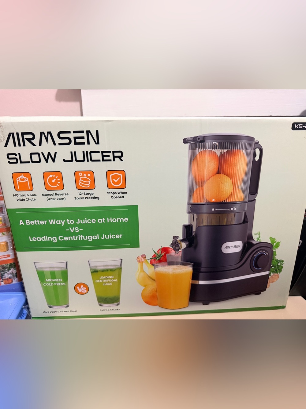 Purple Slow Juicer - Cold Press Home Juicer